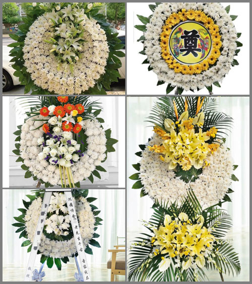 福建龙岩永定区湖坑镇花圈速递